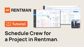Rentman Tutorial | How to Schedule Crew for a Project