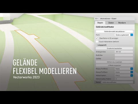 Gelände flexibel modellieren | Vectorworks 2023