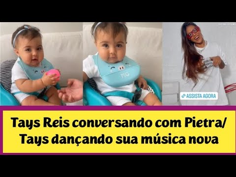 Tays Reis conversando com Pietra/ Tays dançando sua música nova