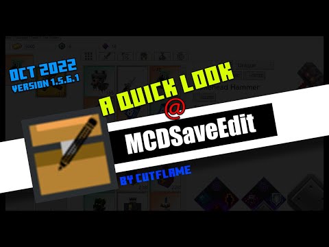 Just Gaming 101 - MCDSaveEdit  - Taking a look at the Minecraft Dungeons Save Editor v1.5.6.1