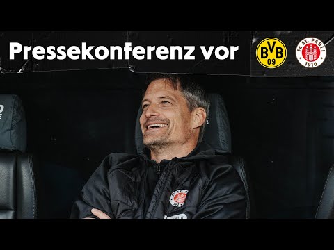 Die Pressekonferenz vor dem Spiel bei Borussia Dortmund