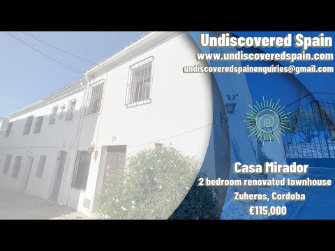 Casa Mirador - €115,000. 2 bedroom fully reformed village house. Zuheros, Cordoba. #spanishproperty