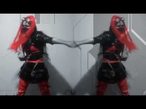 Industrial Dance Cybergoth Red Dominator
