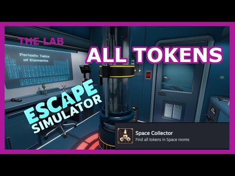 The Lab Playthrough and ALL TOKENS | Adrift In Space | Escape Simulator