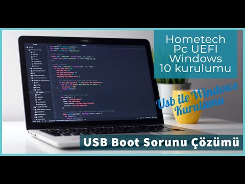 Hometech Pc UEFI Windows 10 kurulumu USB Boot Sorunu Çözümü, Usb ile Windows Kurulum Sürücü kurulumu