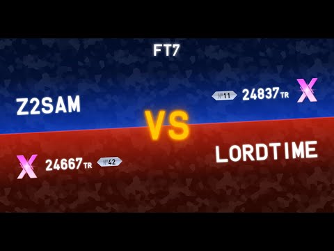 [TETR.IO] Tetra League FT7 - z2sam vs LordTime (27-9-2020)