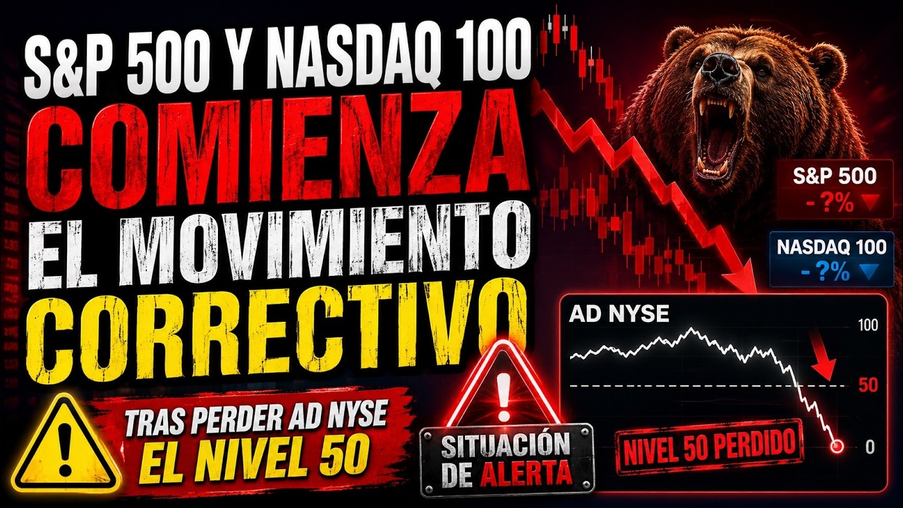 🚨 COMIENZA LA CORRECCIÓN en el S&P 500 y Nasdaq 100