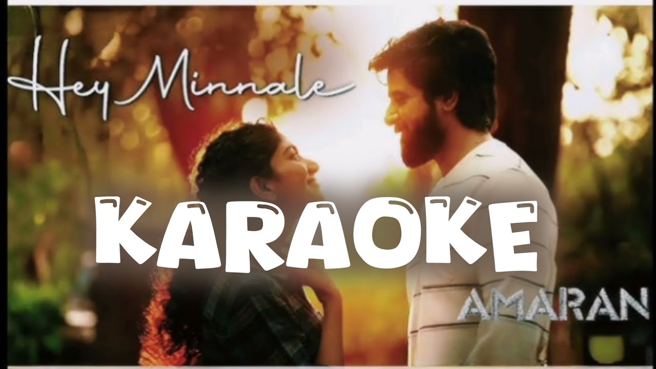 Hey Minnale Karaoke with lyrics | Amaran | GV Prakash | Sivakarthikeyan | Sai pallavi |aha tamil