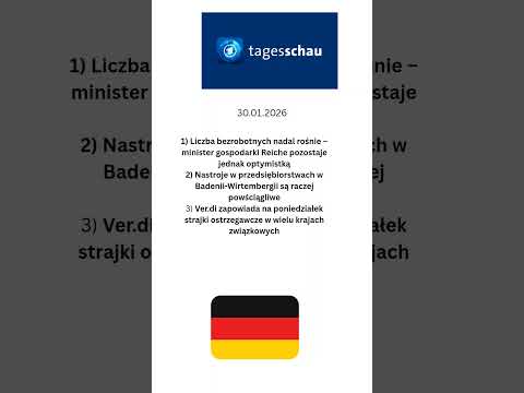 Niemiecki dziennik telewizyjny @tagesschau 30 stycznia
