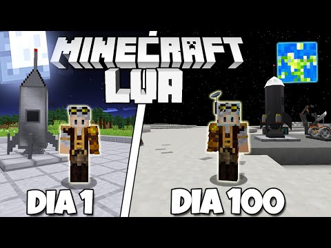 SOBREVIVI 100 DIAS NA LUA DO MINECRAFT