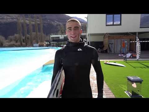 Surf showdown between Quiksilver pro riders Aritz Aranburu, Ezekiel Lau and Yago Dominguez