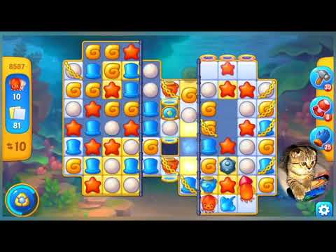 Fishdom 2022, no Boosters, 8587  level  -  прохождение без бустеров,  8587  уровень.