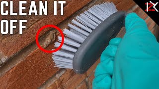 Best Method To Clean Bricks After Building Works - How To Remove Mortar Stains OFF Bricks/Walls