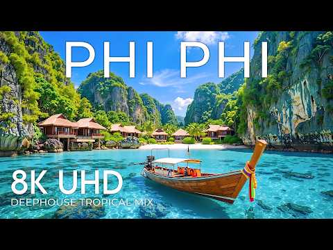 Phi Phi 8K Drone Footage | Limestone Monoliths, Sculpted Karsts & Tropical Bliss UHD