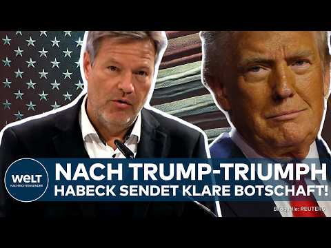 ROBERT HABECK: Donald Trump als Präsident - Vizekanzler warnt vor Spaltung zwischen USA und Europa!