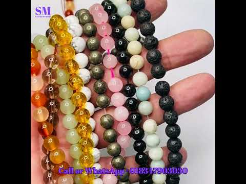 Gemstone Loose Beads 8mm High Quality Healing Jewelry Making Crafts 44-48 pc per strand