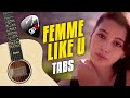 Monaldin - Femme Like U. Fingerstyle Guitar Cover. Tabs and Karaoke