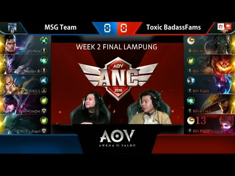 MSG Team vs Toxic BadassFams - Garena AOV ANC City Qualifiers : Week 2 Final Lampung Game 1