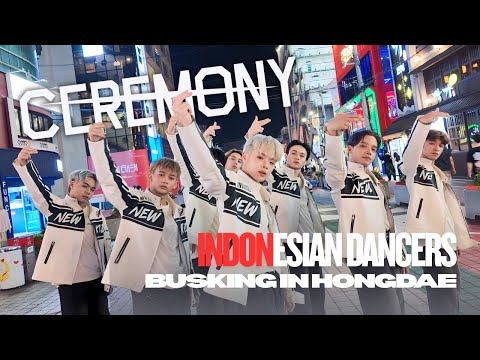 [BUSKING HONGDAE🇮🇩🇰🇷] Stray Kids "CEREMONY" DANCE COVER BY NEW KIDZ INVASION DC INDONESIA