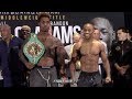 JERMALL CHARLO VS. BRANDON ADAMS - FULL WEIGH IN AND FACE OFF VIDEO