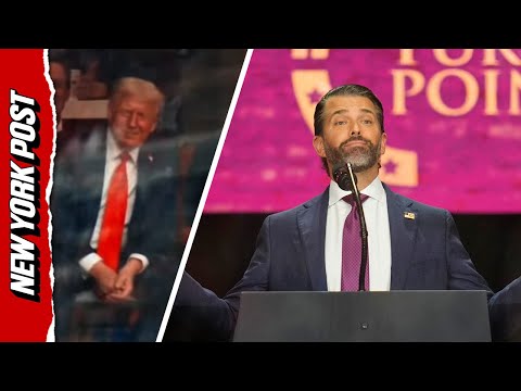 Donald Trump Jr. Brightens Up Charlie Kirk Memorial With POTUS Impersonation