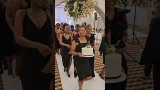 How Classmates Escorted Wedding Cake to their lovely Bride & Groom #fashion #wedding #africanwear
