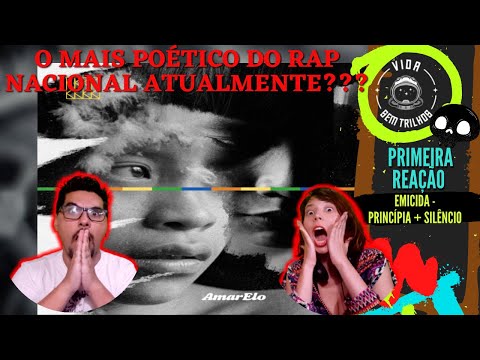 (2 em 1) Roqueiros reagindo a RAP - Emicida| Princípia + Silêncio [PRIMEIRA REAÇÃO VIDA SEM TRILHOS]