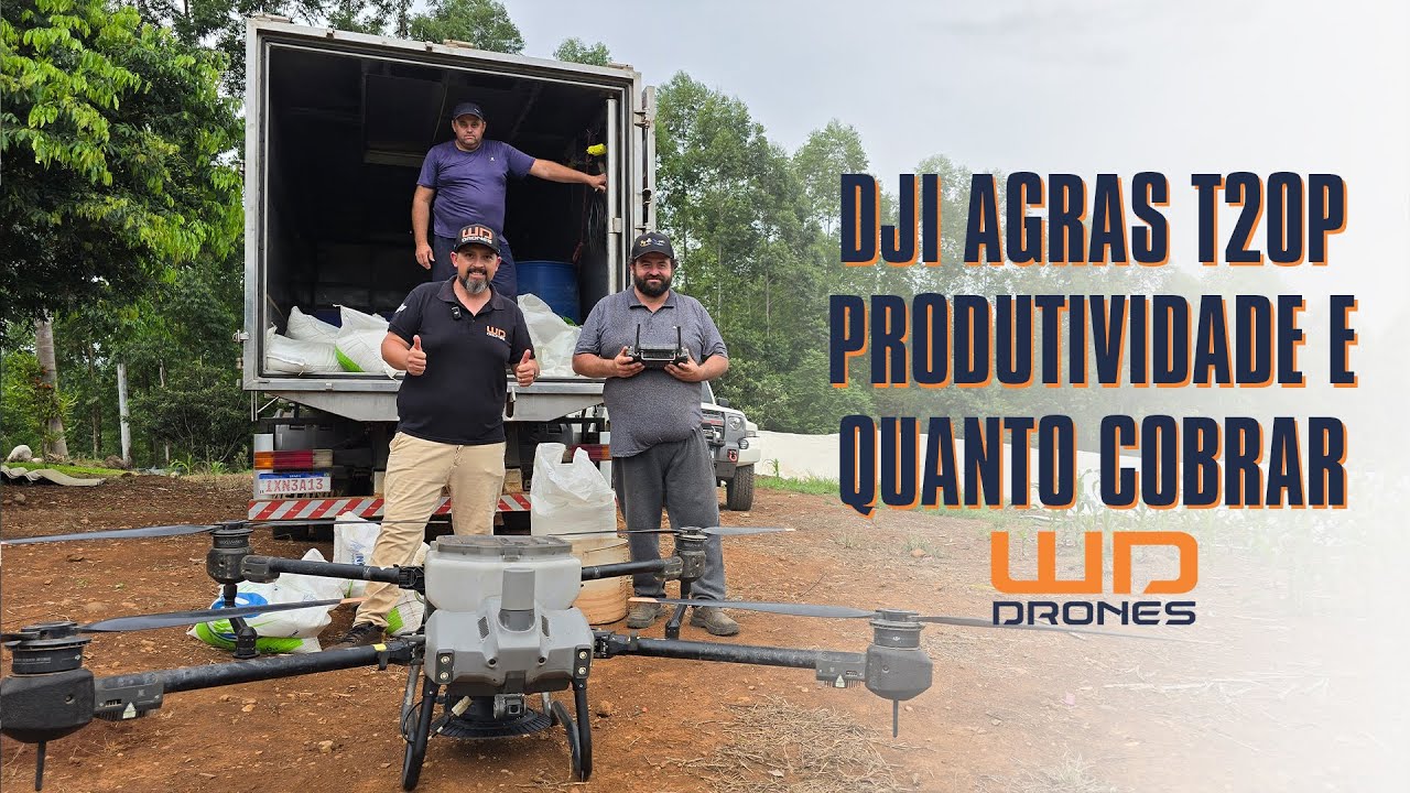 Drone Agrícola DJI Agras T20P - Produtividade e precificação na distribuição de sólidos