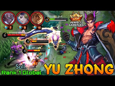 Unstoppable YZ The Black Dragon VS 3 Supreme Enemy! - Top 1 Global Yu Zhong by Sull. - Mobile Legend