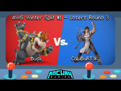 AWG Winter Split #1 Losers Round 3 - Busk (Bowser) vs. CaLiBuRT3K (Richter) Smash Ultimate - SSBU