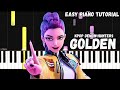 KPop Demon Hunters Golden Easy Piano Tutorial