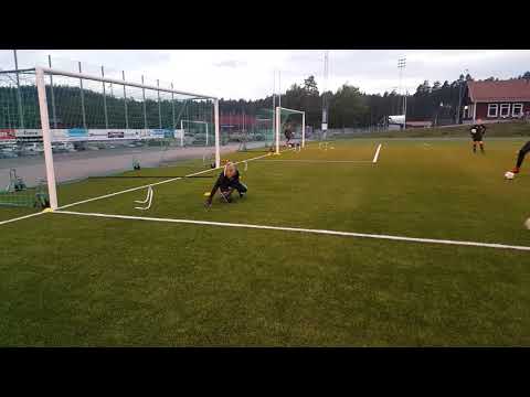 Målvaktsträning fotboll. Tranås FF/Torpa Julia Brandt