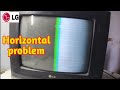 Lg Crt Tv Half Screen Problem Lg Crt Tv Horizonlal Size Problem