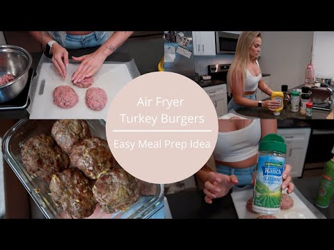 HEALTHY AIR FRYER TURKEY BURGERS