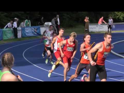 TSV Wasserburg 45,15s 4x100m Staffel 6.Platz Bayrische U20 am 17.7.2016 in Erding