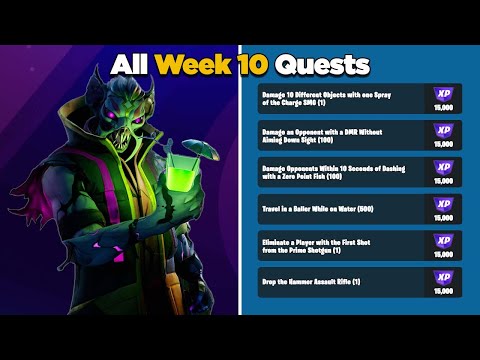Fortnite All Week 10 Season Quests Guide - Chapter 3 Season 3