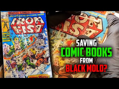 Can This KEY COMIC BOOK be Saved? // Removing Black Mold from Sabertooth's First Appearance // $$$