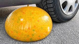 ORBEEZ COCA COLA BALLOON VS CAR, Coca Cola Zero, PowerAde, Fanta, Sprite, Fruko and Mentos Diff Unde