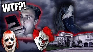 DEADLY KILLER CLOWN BREAK IN PRANK ON GIRLFRIEND!! *SHE CRIED!!*