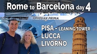 ITALY - Leaning Tower of Pisa, Lucca, Livorno - Medieval Walking Tour - NCL  Excursion