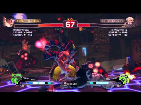 Super Street Fighter IV AE United VirusX{E.Honda} Vs MYXEDNUTTZ{Gouken} Ranked Match 19