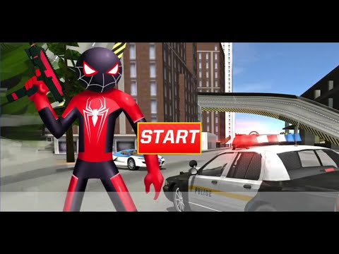 Amazing Superhero Stickman Rope Hero Gangstar Crime City