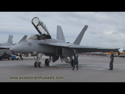 2012 Cleveland National Air Show F/A-18F Super Hornet demo & Navy Legacy Flight (Sunday)
