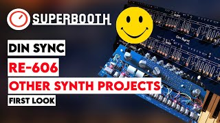 Video thumbnail for Superbooth 20HE: Din Sync RE-606, 4-Voice Gilbert & RE-101 (SH-101 Replica DIY) Teaser by SYNTH ANATOMY