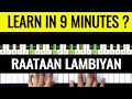 Raataan Lambiyan Piano Tutorial With Notes | Easy Step by Step Lesson | Keyboard Chords | Shershaah