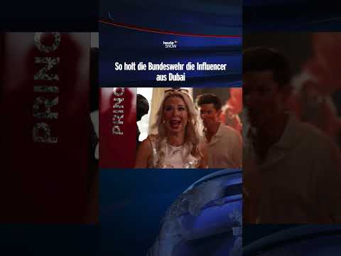 So holt die Bundeswehr die Influencer aus Dubai | heute-show #shorts