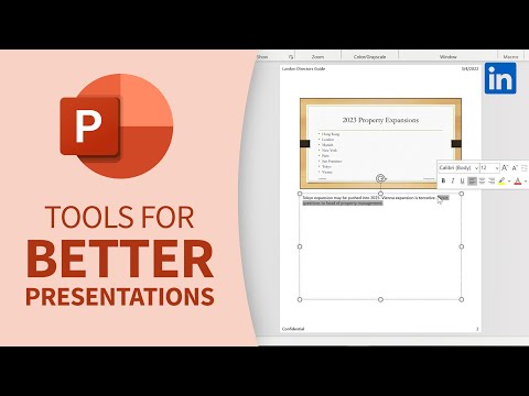 PowerPointチュートリアル - より良いプレゼンテーションのためのツール (PowerPoint Tutorial - Tools for better presentations)
