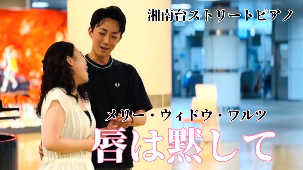 【美しすぎるハーモニー】レハール『メリー・ウィドウ』より「唇は黙して」【ストリートピアノ】