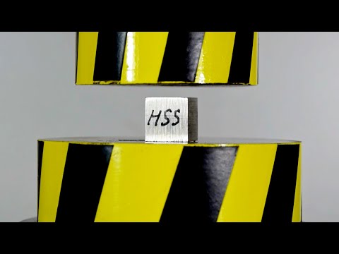 100 TON HYDRAULIC PRESS AGAINST THE HARDEST METAL
