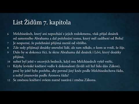 List Židům 7. kapitola
